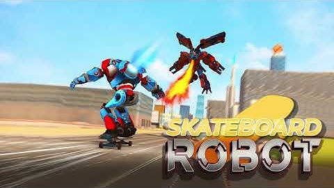 Skateboard robot|Flying limo car: Police robots