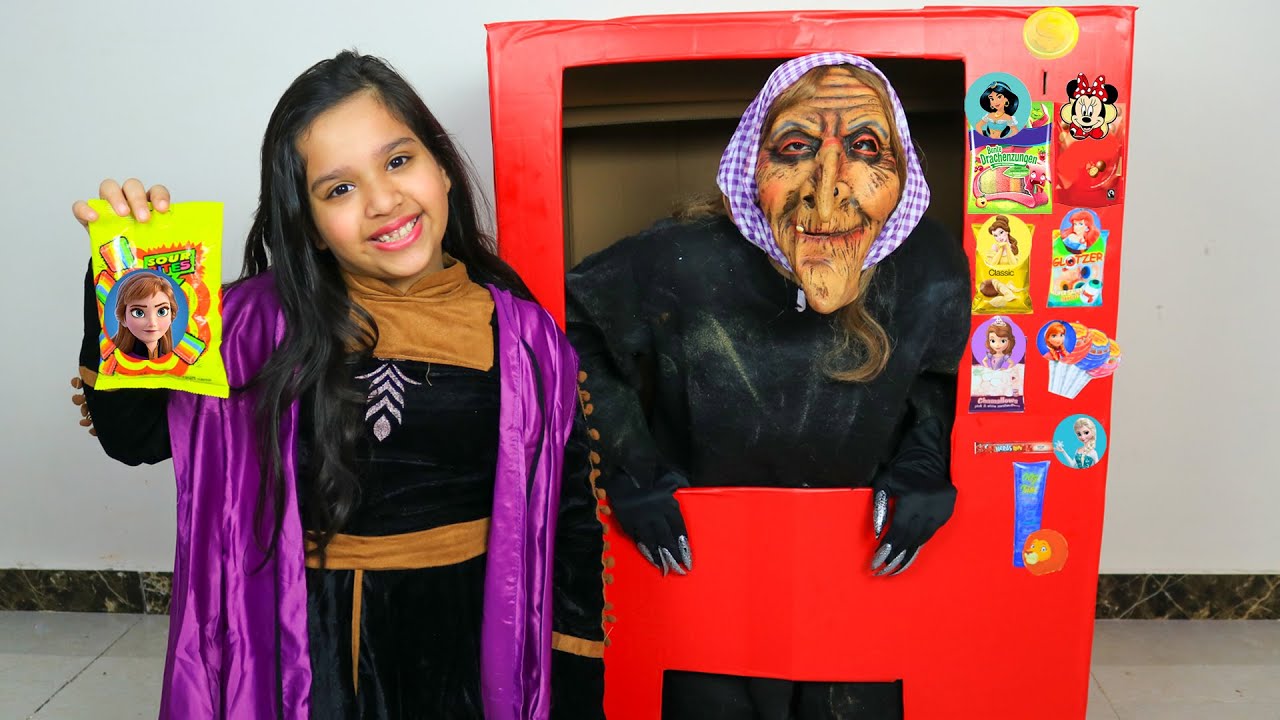 Shafa Pretend Play with Vending Machine Food Toy Story for Kids - YouTube