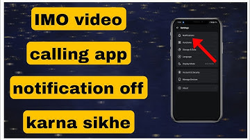 Imo video calling app ka notification kaise off kare || notification kaise band kare imo app ka ||