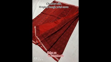 original Bagh print saree #short #shortblockprintsaree