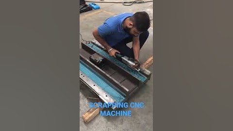 Scraping Cnc Machine Blue match Reconditioning #cncmachine #usedmachinery #maintenanceengineering