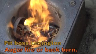 Pit Boss Lexington auger fire
