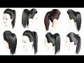 4 high ponytail with puff || high ponytail || ponytail || hairstyles for girls || hair style girl