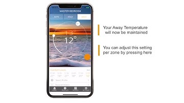 Using the Away Mode on Heatmiser neoApp