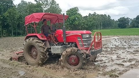 Mahindra yuvo tech plus 575di 4wd power test💪Mahindra Gyrovator performance 😱 in deep mod