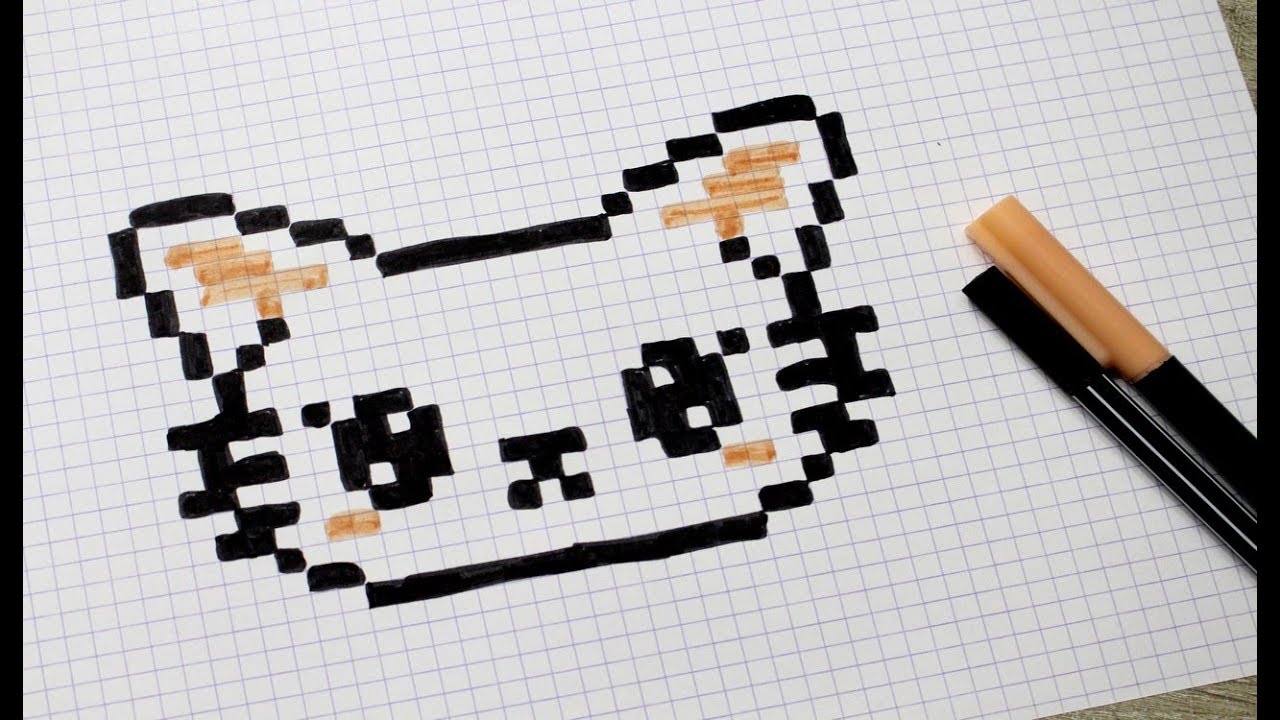 Chat En Pixel Art Youtube