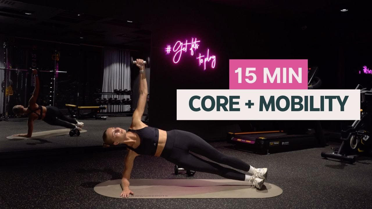 Day 2 | 15 MIN CORE & MOBILITY Workout – Dumbbells Only | Finish Summer ...