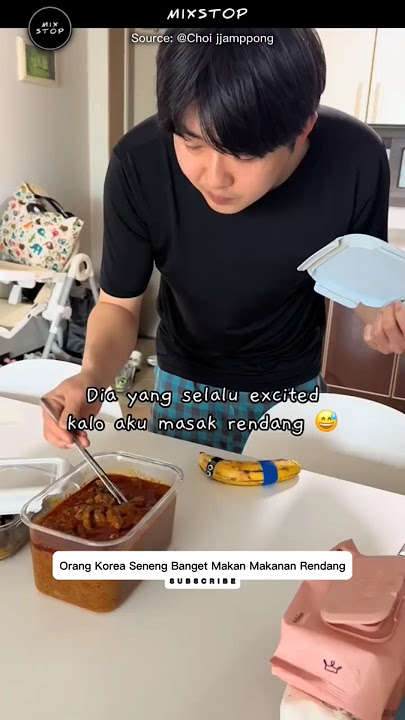 Koreans Really Love Eating Rendang #bule #korea #mukbang #reaction