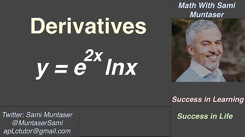 Calculus: Derivative Product Rule Of Exponential Functions y=e^(2x) ln x.