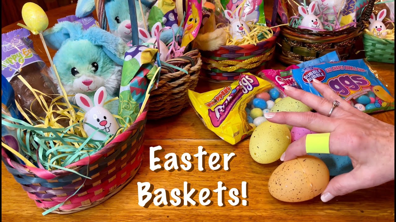 ASMR Easter Baskets! (No talking) How to assemble & wrap Easter baskets