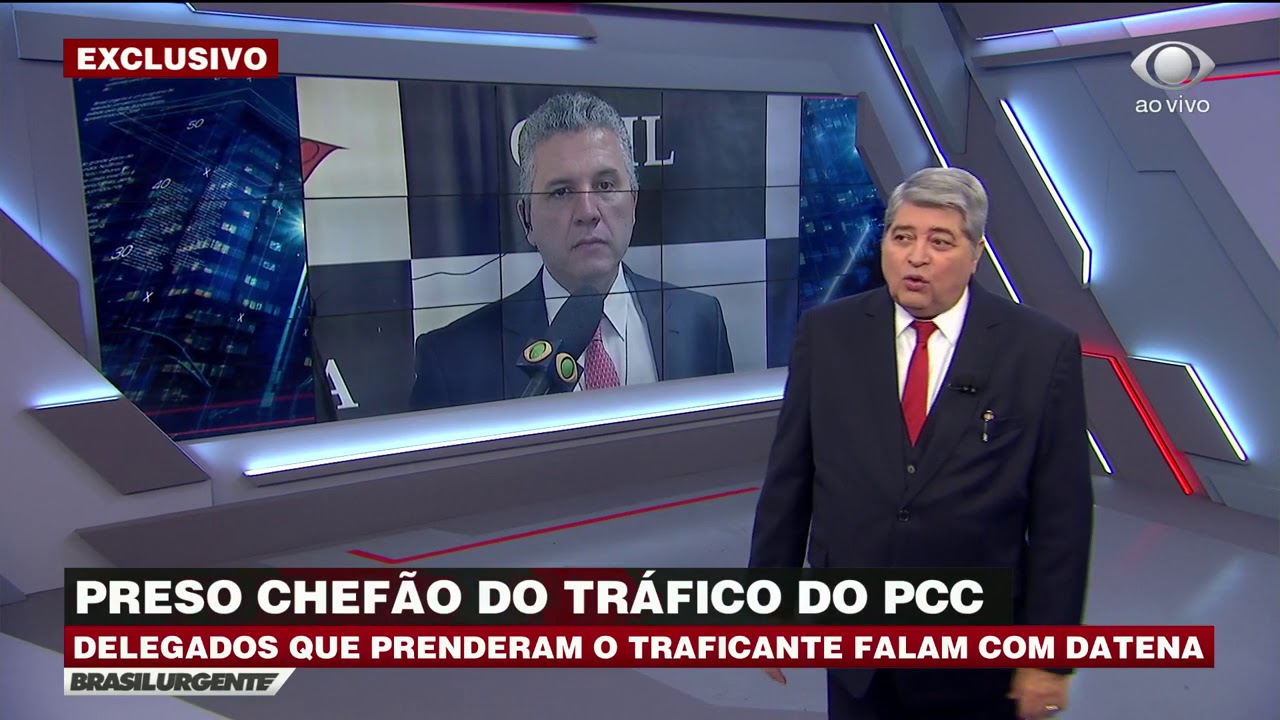 Datena conversa com os delegados que prenderam líder do PCC - YouTube