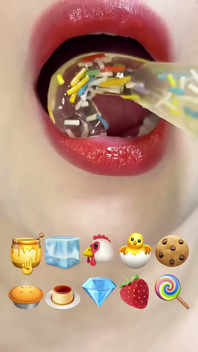 [ASMR] suara makan emoji 🎀 next? Cr: @DangbeeEATING.  #asmreating #asmrsounds #asmremoji #asmr