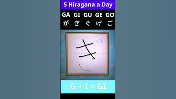 🇯🇵 Lesson 10 - Daily Hiragana: GA GI GU GE GO – Stroke Order & Pronunciation