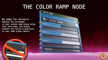 Color Ramp Node demo-Control a ColorRamp outside a node group in Blender