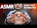 Sleep asmr massage  sensational asmr red pen tool massage in real barber shop