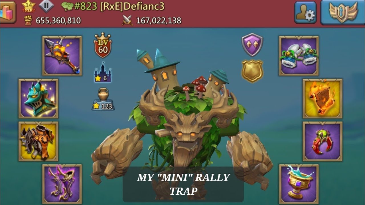 My "mini" rally trap gets full countered in KVK - Lords Mobile - YouTube