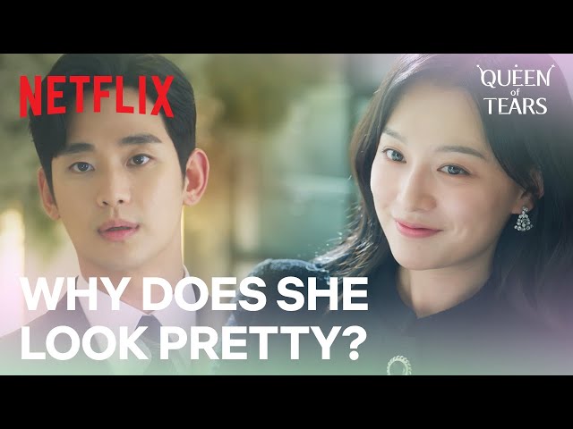 Pretty Kim Ji-won makes Kim Soo-hyun's heart race | Queen of Tears Ep 4 | Netflix [ENG SUB] class=
