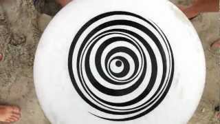 Rotating frisbee disc