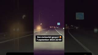 Meteoriet vastgelegd op dashcam!  #meteorite #nature #science