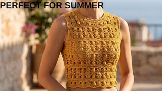 Beautiful Crochet Pattern For Summer Blouses And Crop Topsyazlık Bluz Ve Crop Üstler İçin