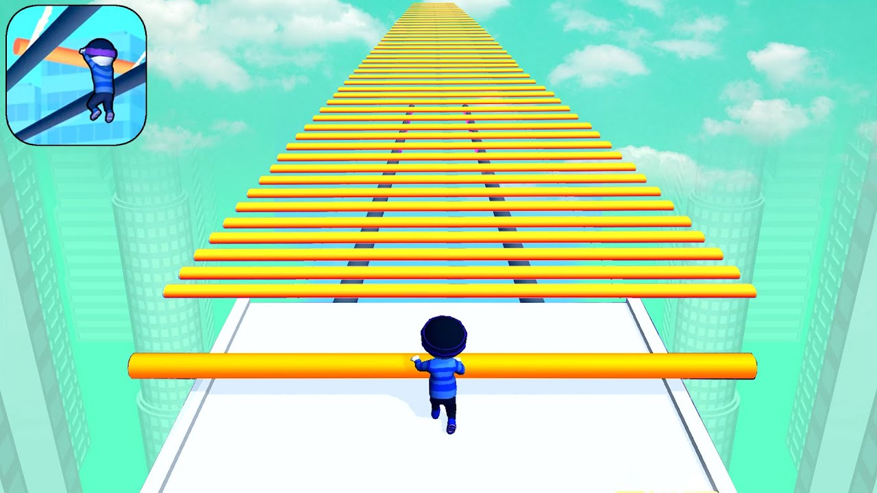 Big Satisfying Mobile Gamer Roof Rails Top Tiktok Free Gameplay (Android,iOS) Walkthrough All Levels
