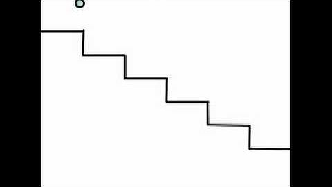 Ball bounce down stairs