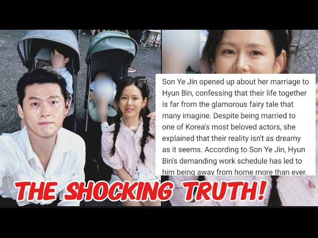 SHOCKING TRUTH! AFTER SON YE JIN RELEASED STATEMENT HYUN BIN SHOCKED FANS  ON HIS CONFESSION! - YouTube