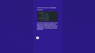 Find unique rows in numpy.array #shorts