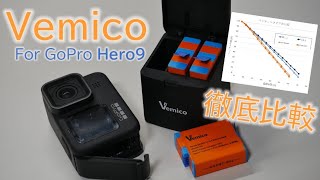 高コスパで3個同時充電！Vemico製 GoPro Hero9用バッテリーを徹底比較