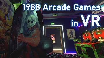 1988 Arcade Games in VR | New Retro Arcade Neon Custom Build