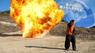 【嘘みたい】撮影中に自分の坊主頭をスリスリした瞬間に大爆発ドッキリwwwww