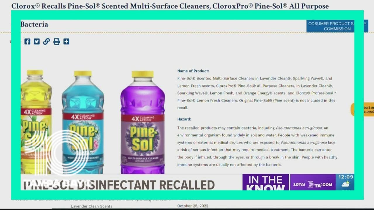 Clorox recalls different cleaning products that may contain bacteria