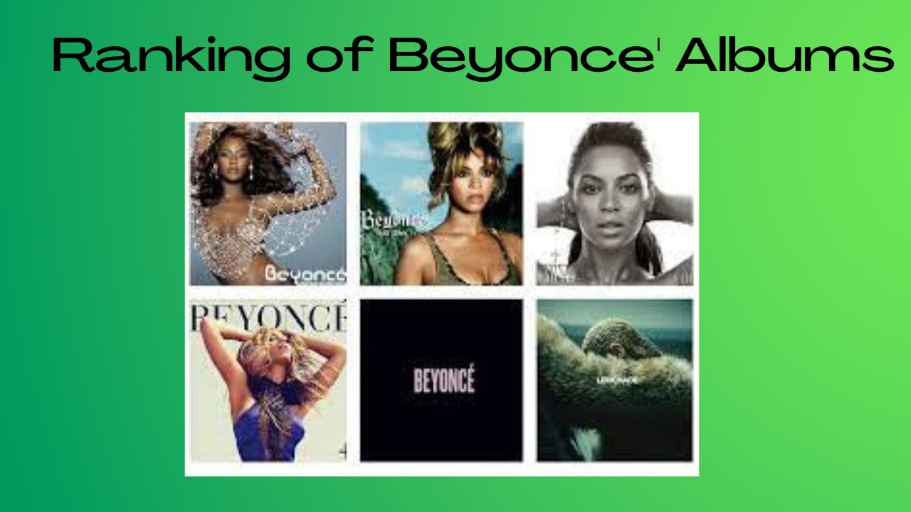 Ranking of Beyonce' Albums - YouTube