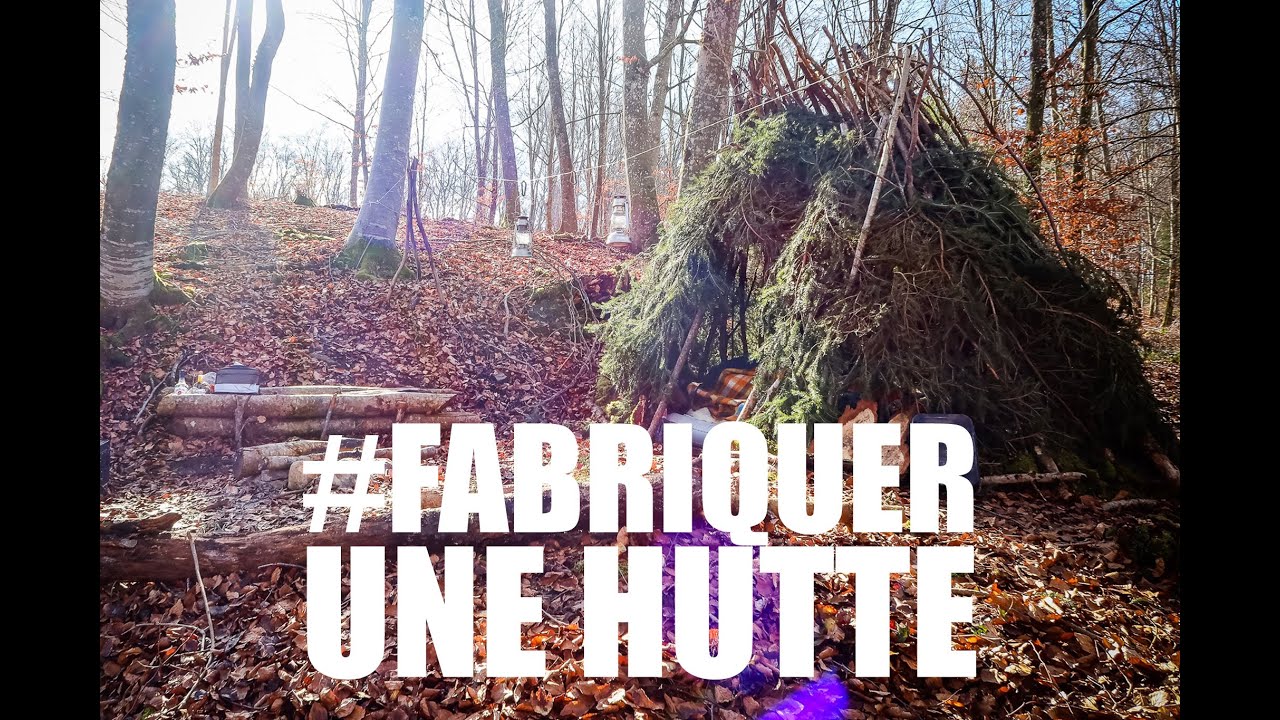 🌲COMMENT FABRIQUER UNE HUTTE 🌲Campement 🌲Abri Naturel 🌲Bushcraft 🌲4rtik.sauvage