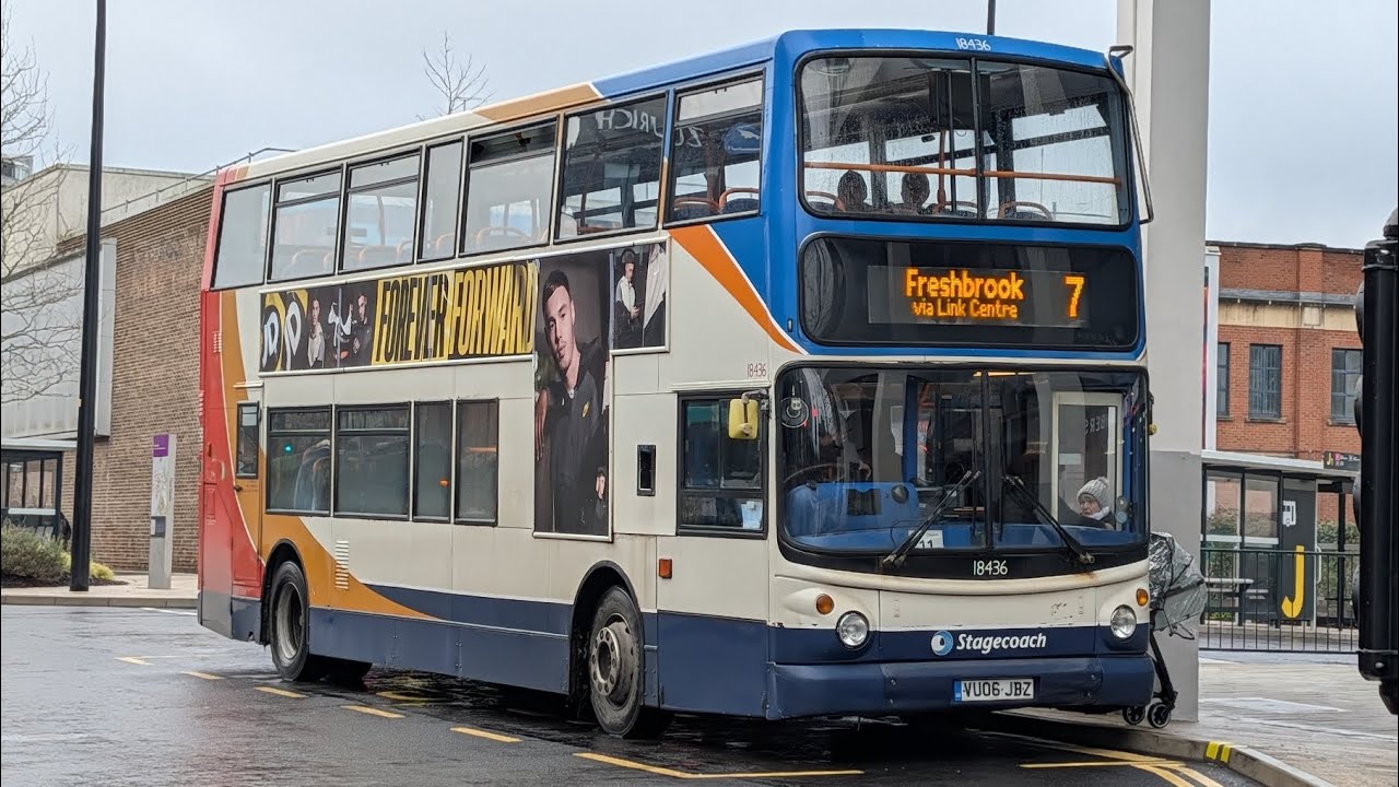 The queen of Axles - stagecoach west 18436 {VU06 JBZ} ALX 400 Dennis trident 2 