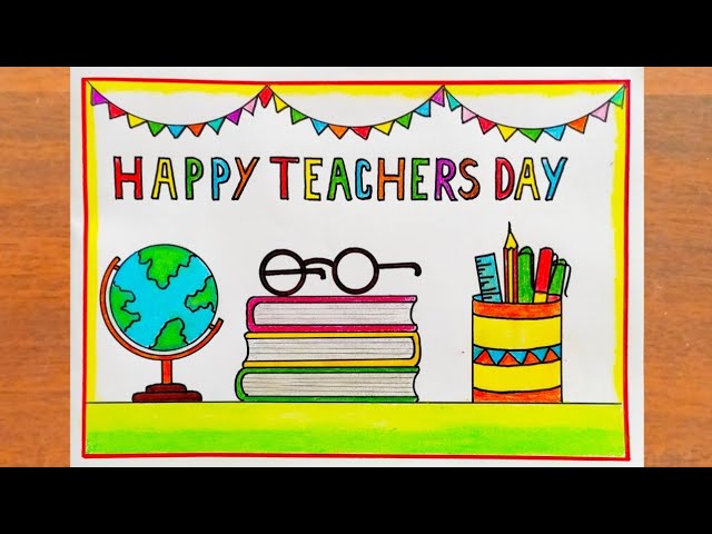 Arty's World - Teachers Day Drawing for Kids | Teachers Day Drawing | Easy  Teachers Day Poster by Arty's Corner https://youtu.be/RTkYHk3xxh8 | Facebook