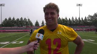 Ferris State Football Camp Second Practice - Carson Gulker Interview