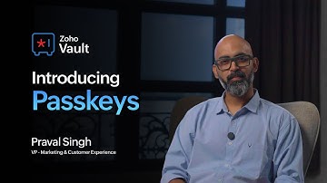 Zoho Vault Introduces Passkey Management