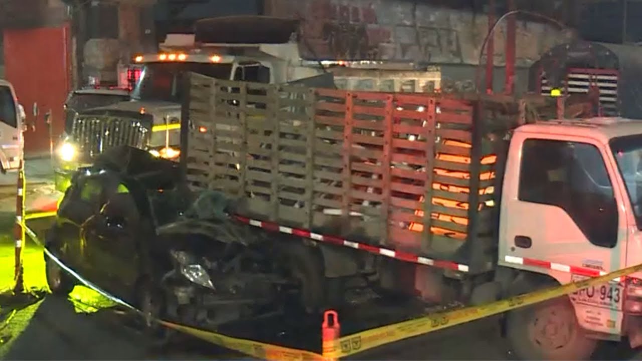 Trágicos accidentes de tránsito en Bogotá dejaron dos muertos: un conductor y un motociclista