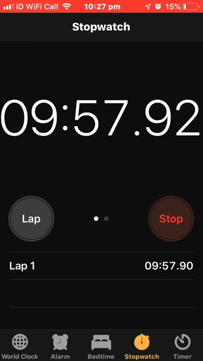 Stopwatch: 10 minutes