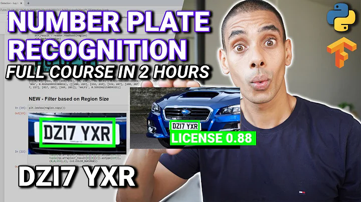 Automatic Number Plate Recognition using Tensorflow and EasyOCR Full Course in 2 Hours | Python