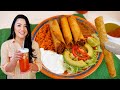 Real Mexican Food 4 Easy Recipes: Taquitos, Mexican Rice, Refried beans &amp; A Drink