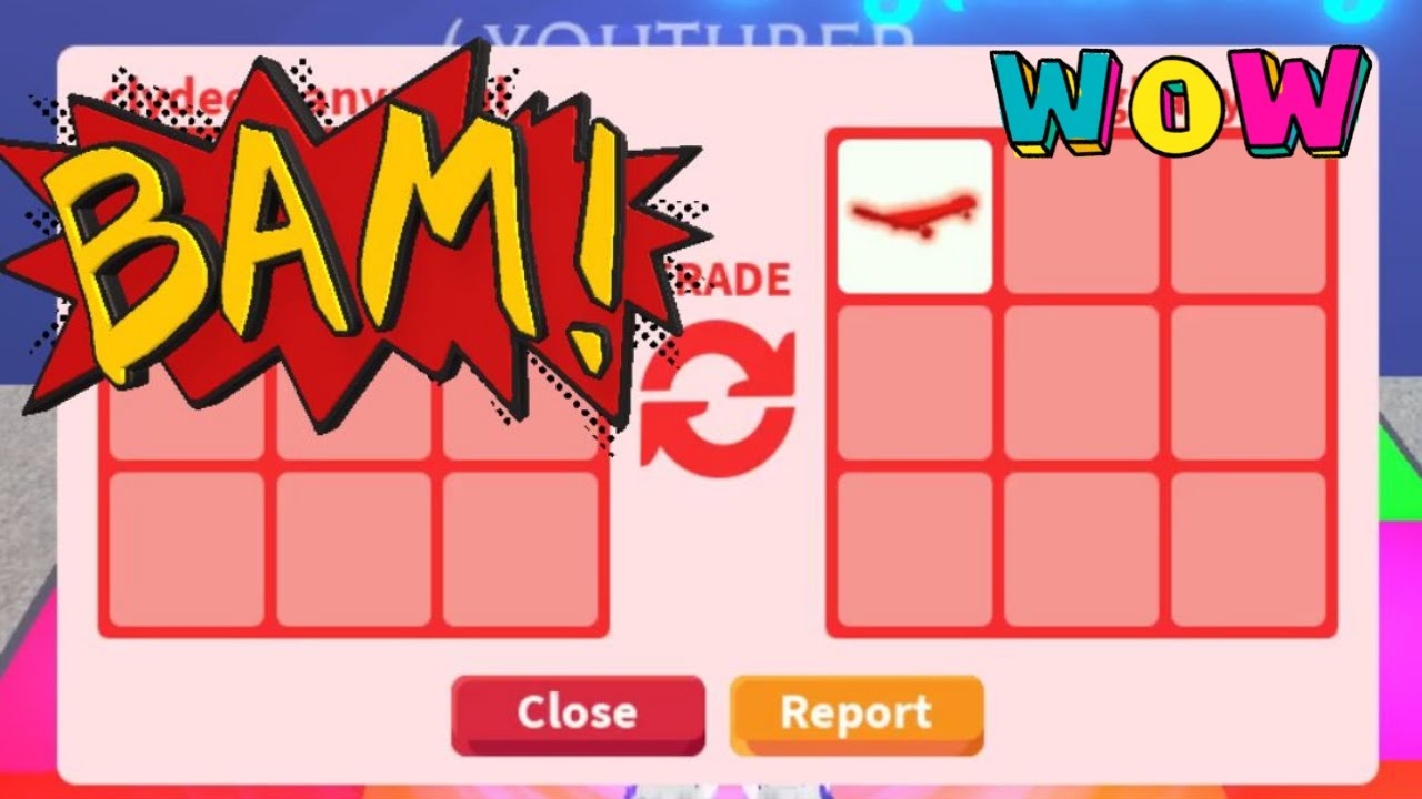 NEON RED SKATEBOARD TRADE IS IT A WIN + ADOPT ME PET GIVE AWAY YouTube