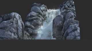 river- waterfall-phoenixfd-krakatoa-3dsmax