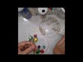 How to paint paper clay beads.