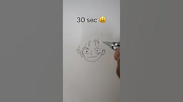 How to Draw Monkey D. Luffy in 10sec, 10mins, 10hrs #shorts