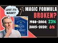 Magic Formula Investing Broken? Why Magic Formula Investing Has Lost Its Magic In 2021! (Greenblatt)