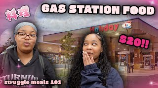 cooking gas station food with luchi!!┃MOLDY SAUSAGES?!