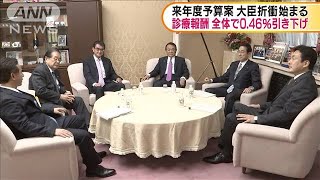 来年度予算案　診療報酬全体で0.46％引き下げ(19/12/18)
