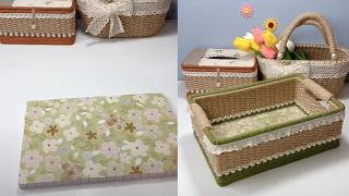 DIY Jute Rope Basket Easy Step by Step Tutorial! #diy #craft #handmade